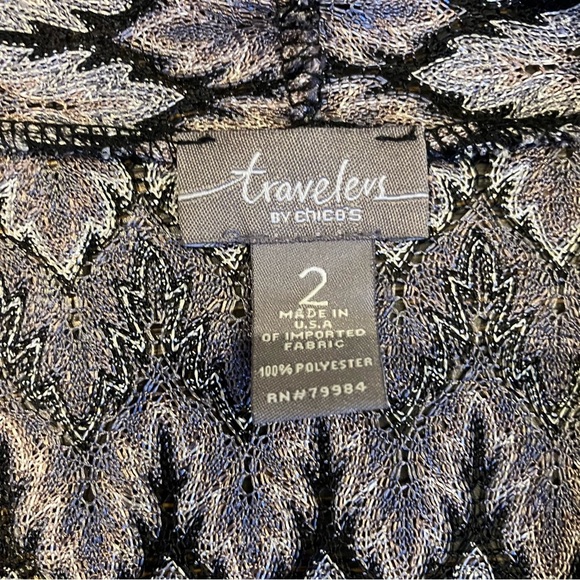 Travelers by Chico's | Gray lightweight knitted cardigan - Picture 7 of 8